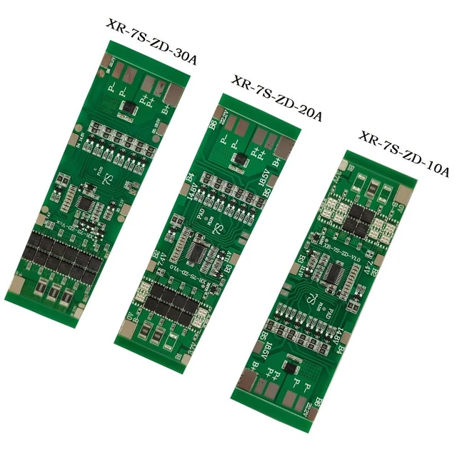 Carte De Protection Batterie Lithium 7S 24V 20A Avec Fonction D'équilibrage - Sécurité Surcharge Et Court-circuit