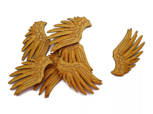 Wooden Mdf Shape Angel Cherub Wing Ornament Laser Cut Embellishment