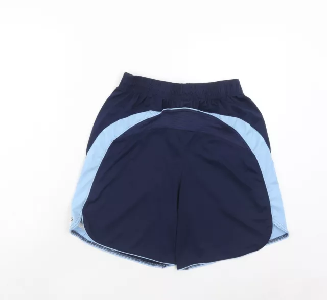 Prostar Mens Blue Polyester Athletic Shorts Size M Regular Drawstring 2
