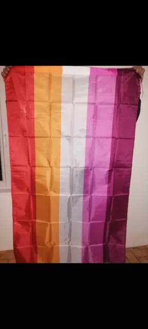 Drapeau LGBT Fierté Intersexuelle Rose et Bleu 150x90cm - Bigenre