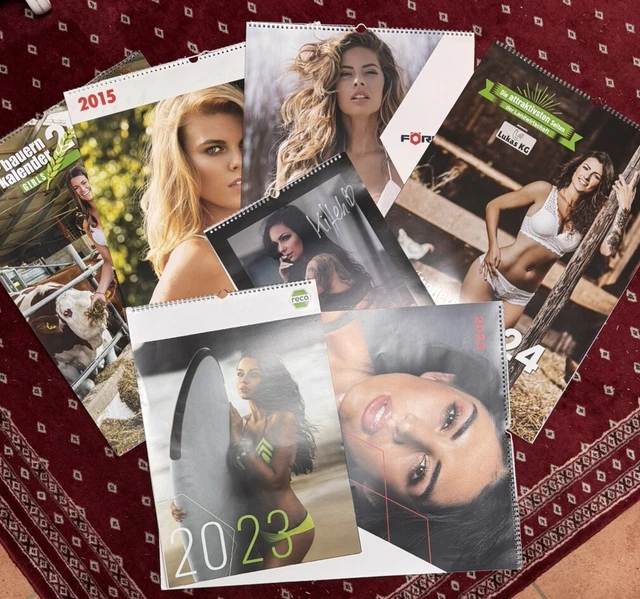 WERKSTATT KALENDER KONVOLUT Erotik Fotografie Akt Förch Würth Reca