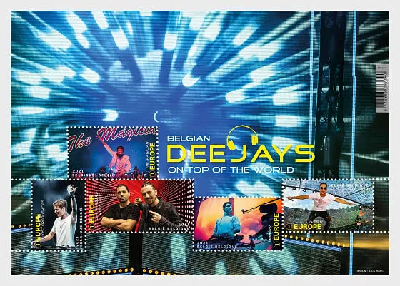 Belgien Mi.Nr. Block 260** (2021) postfrisch/Belgische DJs