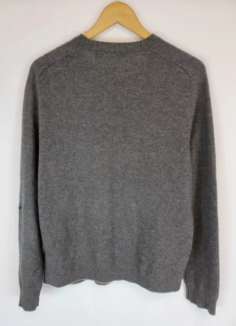 Inhabit 100% Cashmere Gray Pullover Sweater Long Sleeve Crew Neck Womens Size S 2