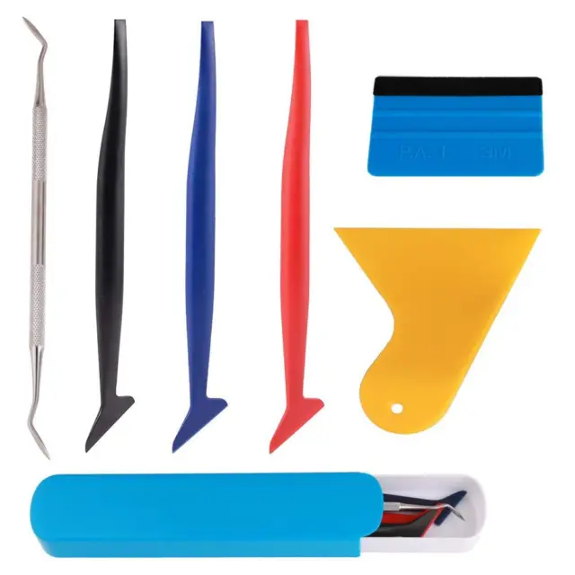 GTIWUNG 6 in 1 Car Wrapping Micro Squeegee Set Veicolo Kit di Attrezzi per Ap