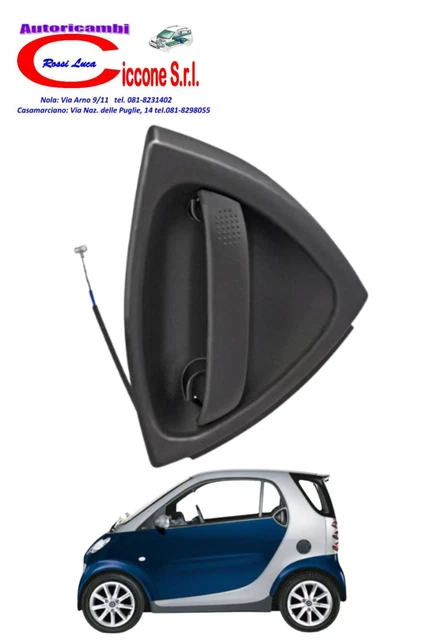 Maniglia Esterna Destra Per Auto - Ricambio Per Modelli 1998-2006, Nero - Foto 4