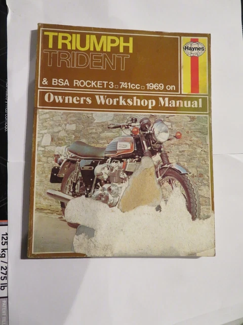Al664 - Haynes Triumph Trident + Bsa Rocket 3 Workshop Manual - Tatty Cover