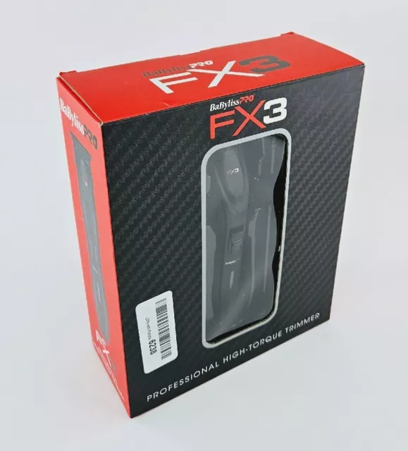 BaBylissPro FX3 Black Professional High-Torque Cordless Trimmer | FXX3TB