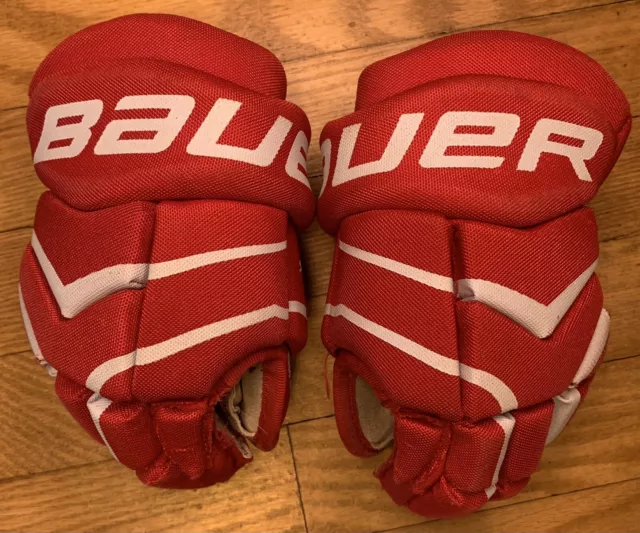 Bauer Supreme One.4 Youth 9"  Hockey Gloves (Med 23cm) RED great condition
