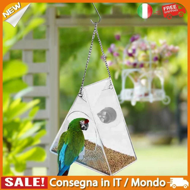 IT Smart Feeding House with Camera Feeding Birdhouse Pet Accessories (Triangle)