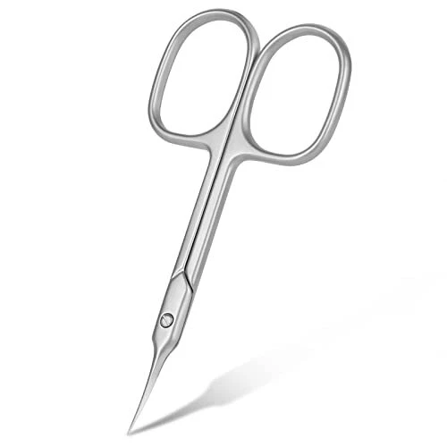 URAQT Ciseaux à Cuticules Professionnels Ciseaux à Sourcils Lame Incurvée en ...
