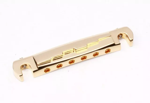 Enveloppante Ridged Aluminum Bridge CNC Usiné Or Convient Gibson LP / Sg Junior