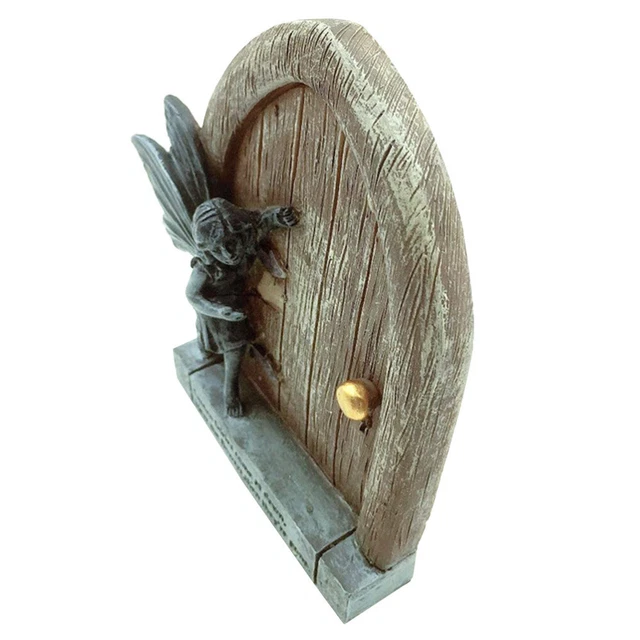 Nain De Fée Miniature En Bois, Statue De Nain De Cour En Résine