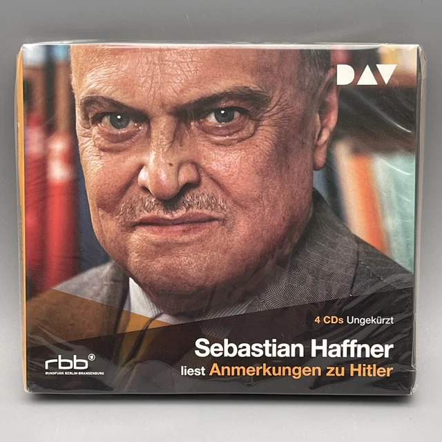 SEBASTIAN HAFFNER liest Anmerkungen zu Hitler (4CD Hörbuch) Zustand NEU