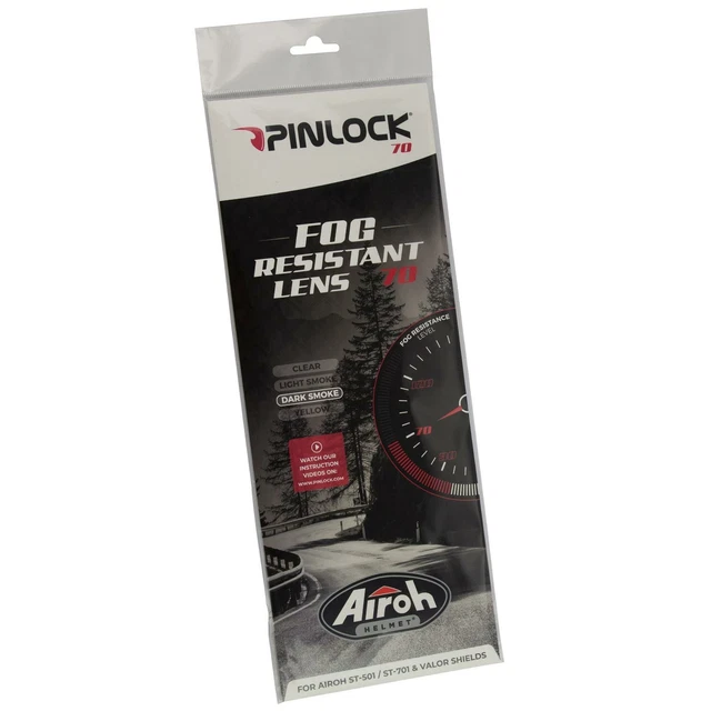 Airoh Valor Helmet/ST701/ST501 Pinlock 70 Fog Heavy Duty Dark Smoke Lens
