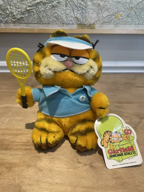 Vintage 1981 Garfield 9” Plush Stuffed Animal Fun Farm Bean Bag