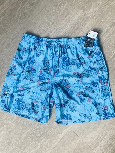 NWT Disney Lilo and Stich Pajama Shorts Pants Sleep Mens Women  XL Lounge