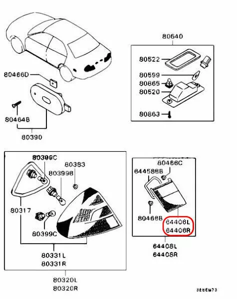 Mitsubishi Echter Lancer Evo6 Cp9A Tommi Makinen Rr Endverkleidungssatz Oem 2