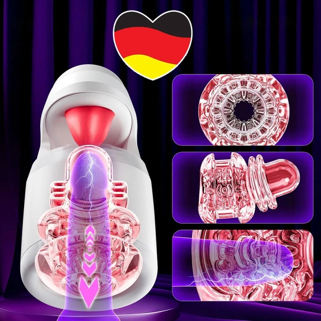MASTURBATOR-ZUNGE-LECKEN-VIBRATOR-PENIS-TRAINER-STIMULIEREN---VIBRATION-  EUR 34,98