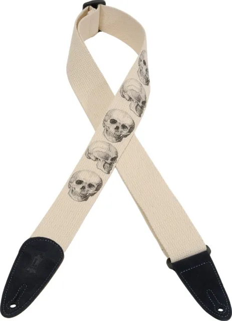 Levy's MC8LCD-002 Prints Cotton 2" Guitar Strap with Suede Ends