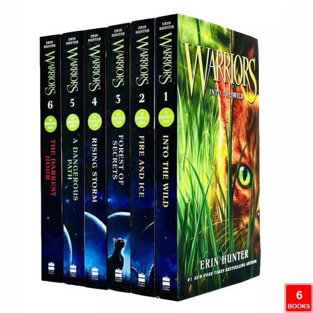 Warrior Cats Series 1 The Prophecies Begin Collection Erin Hunter 6 Books NEW