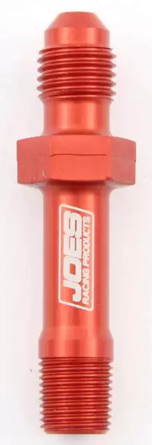 Joes Racing 42800 Oil Pressure Adapter Straight 4AN M, 1/8" NPT M 2.25"