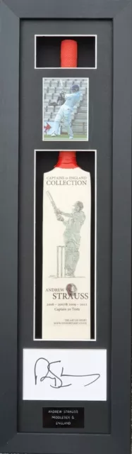 Andrew Strauss signed England cricket memorabilia