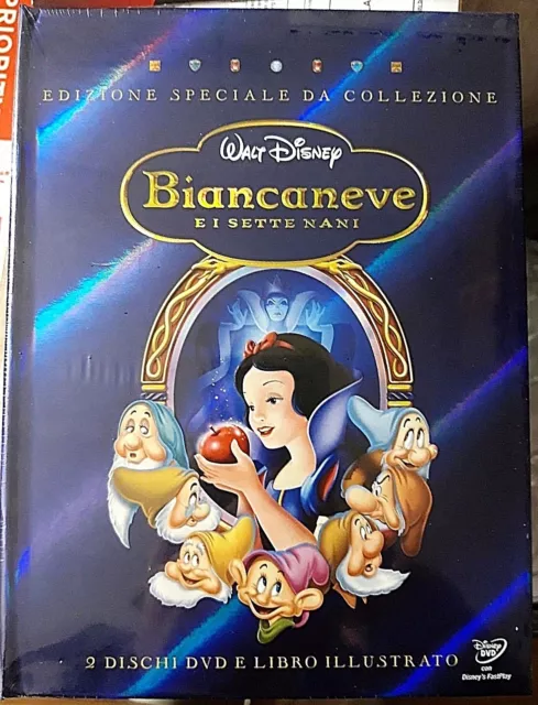 BIANCANEVE E I SETTE NANI DVD Walt Disney Ed. SPECIALE + LIBRO - RARISSIMO NUOVO