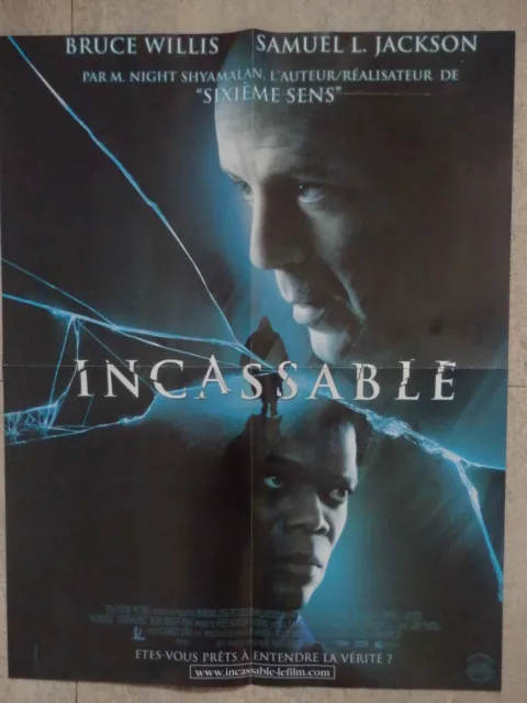 Affiche poster 43X56 cm cinéma Incassable (pliée)