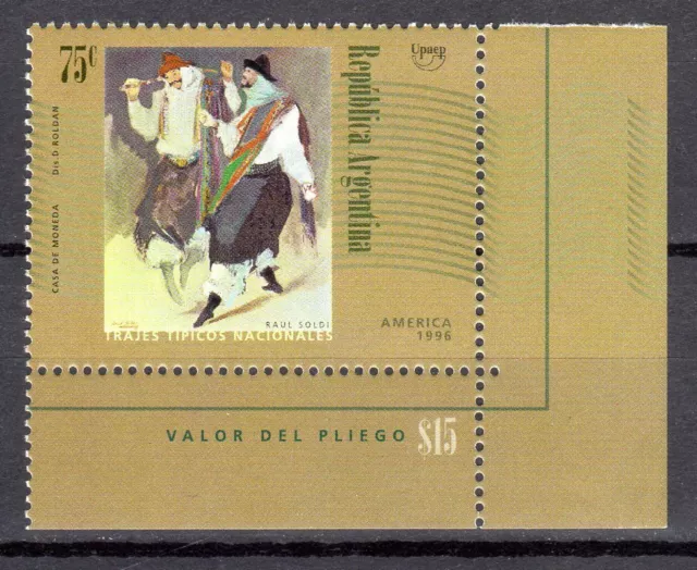 Costumes, Yvert.: 1958 unmounted mint / never hinged, 1996, Argentina