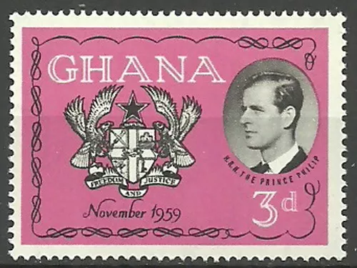 Ghana - Besuch von Prinz Philip in Ghana postfrisch 1959 Mi. 68