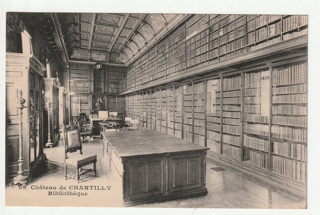 CHANTILLY - Oise - CPA 60 - Chateau de Chantilly La Bibliothéque vue 3