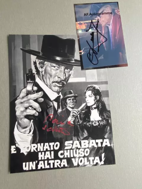 PURA HERMOSA ""Lee Van Cleef"" firmada en persona autógrafo 8x11 foto