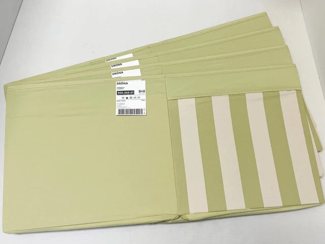Ikea DRONA Storage box fits kallax expedit, green/beige 13x15x13 (4 Pack) - NEW