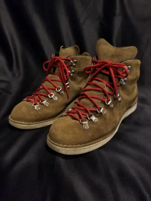 Danner Mountain Light Overton Goretex Brown Leather Hiking Boots Men Size 8 EE