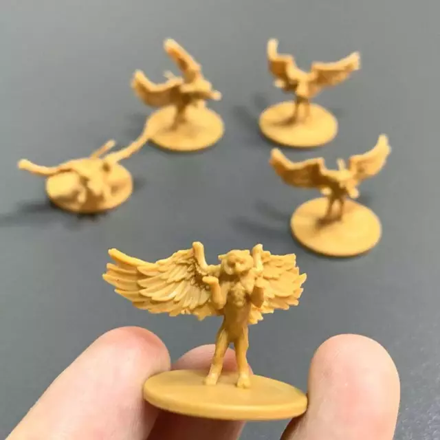 5Pcs gold Wing Monster Game Figure Fit For Dungeons & Dragon D&D Miniatures K22