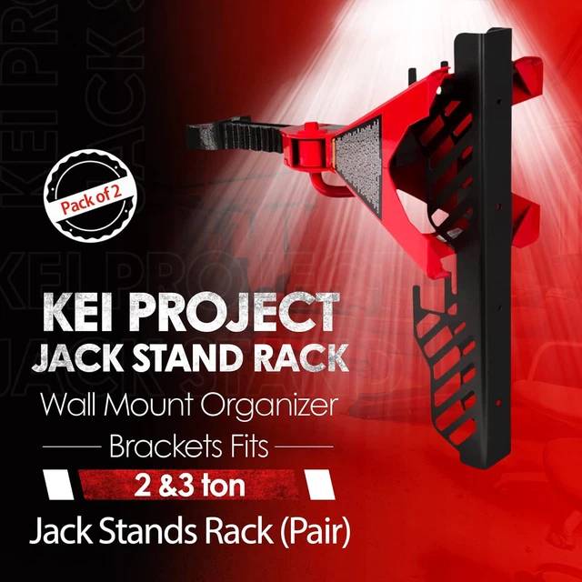 Soporte organizador de montaje en pared Kei Project Jack se adapta a soportes de conector de 2 y 3 toneladas