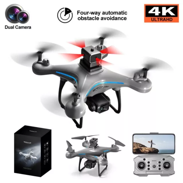 New 4K Dual Drone Four-Sided Obstacle Avoidance RC Helicopter  Beginner