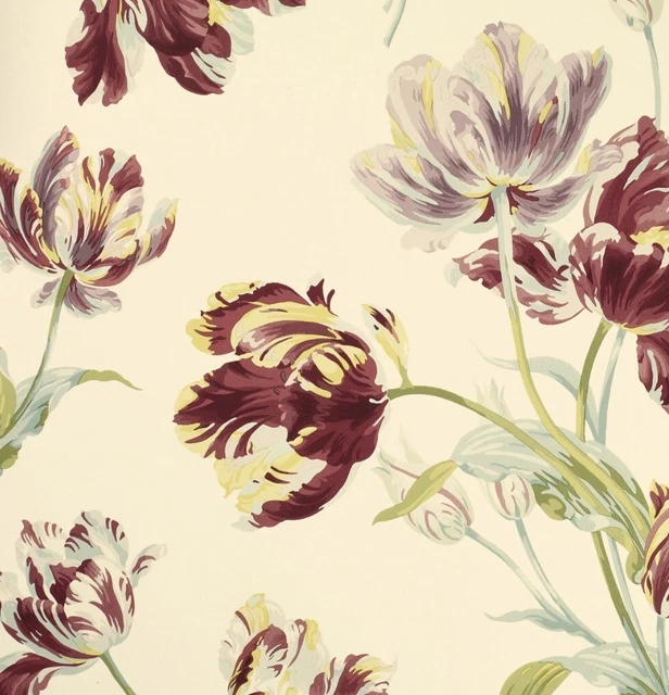 LAURA ASHLEY WALLPAPER Gosford Meadow In paprika. New & Sealed £46.00