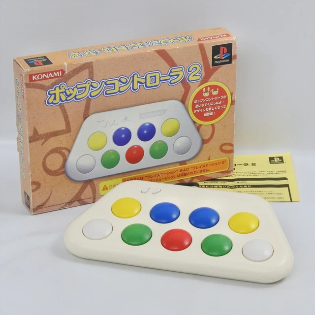 PS2 POP'N CONTROLLER 2 RU014-J2 Boxed Popn Playstation 2 Working Tested 0852