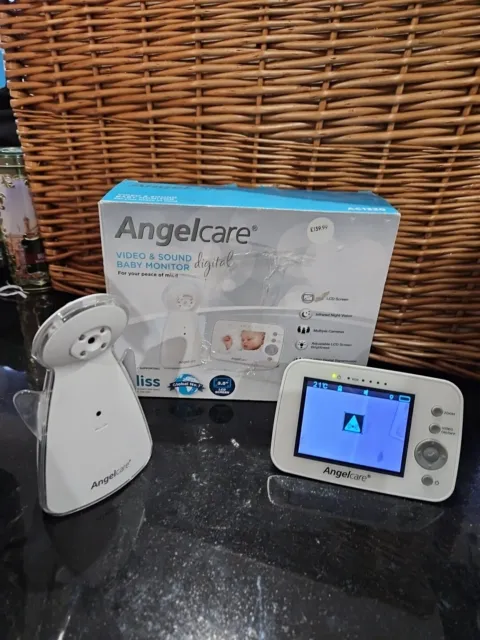 Angelcare AC1320 Digital COLOUR VIDEO Sound BABY MONITOR Zoom Camera 3,5" Screen