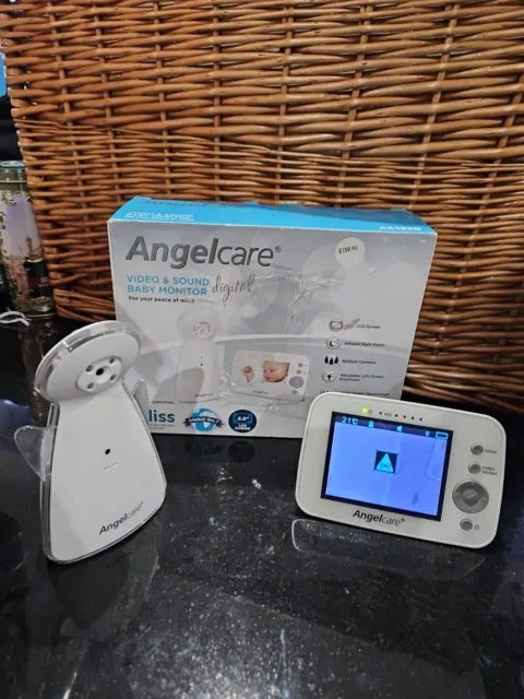 Angelcare AC1320 fotocamera zoom video digitale a colori audio monitor bambino schermo 3,5