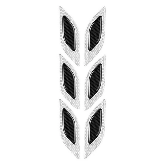 6 StüCk Auto KotflüGel Reflektierende Aufkleber Sicherheits Reflektierendes V8Z2