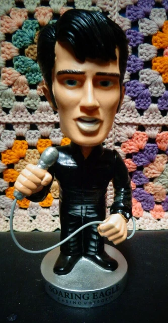 ELVIS BOBBLE-HEAD - Soaring Eagle Casino & Resort-GOLD SUNGLASSES WITH SIDEBURNS