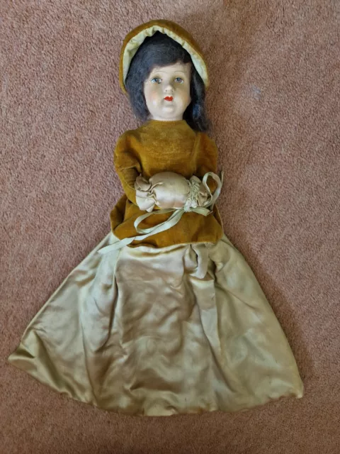 Vintage Collectors Doll With Closed Skirt Good Condition