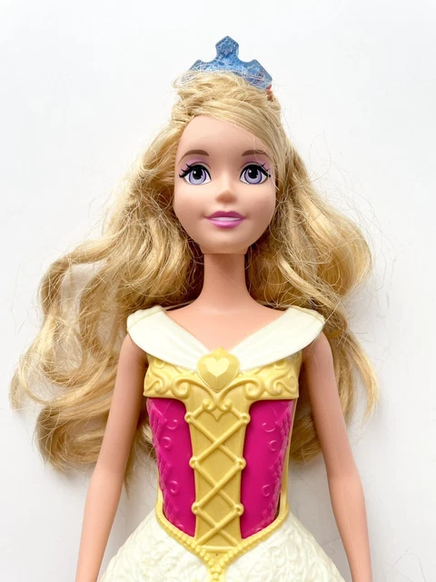 DISNEY PRINCESS AURORA Barbie Doll Sleeping Beauty Wearing Pink Dress and Shoes £7.48 - PicClick UK