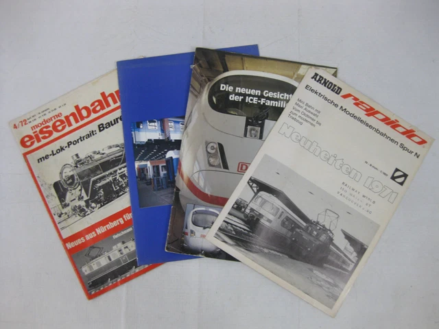 Vintage Train / Railroad Memorabilia 4 PB lot IN GERMAN Arnold Rapido.. G/VG