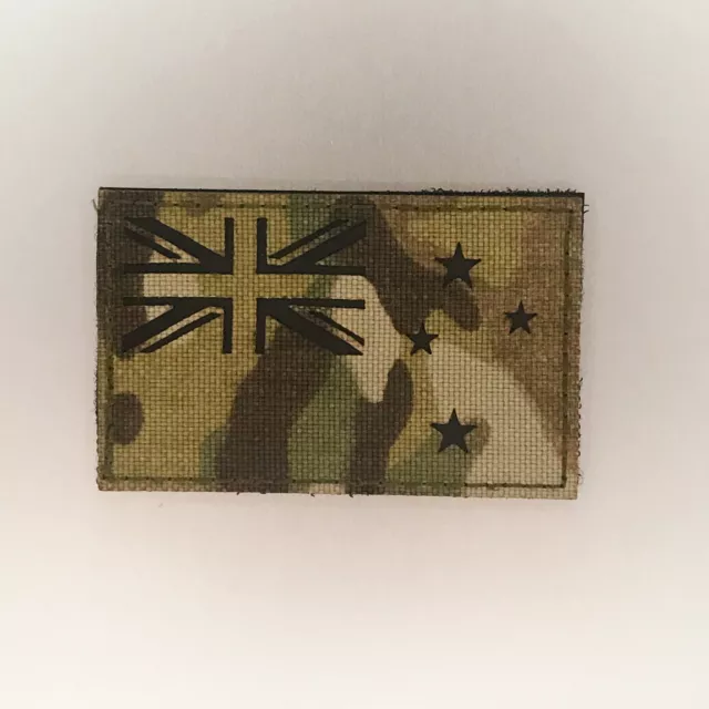 New Zealand Flag Patch —Badge Embroidered Hook and Loop— Camo Tactical Military