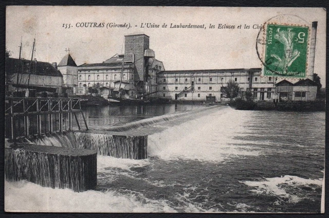 Cpa  --  Coutras Usine Laubardemont  570.E