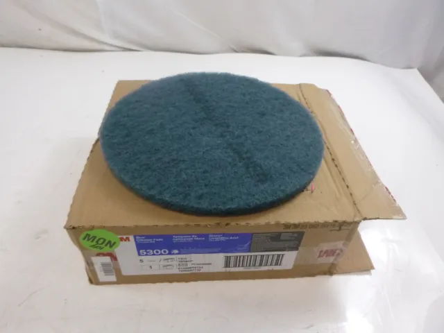 5 Pack 3M Blue Cleaner Pads 5300 14" 355mm
