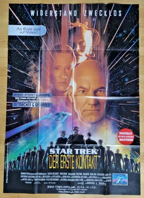 STAR TREK "Der Erste Kontakt - Widerstand Zwecklos"  - XL Poster Filmposter 1997